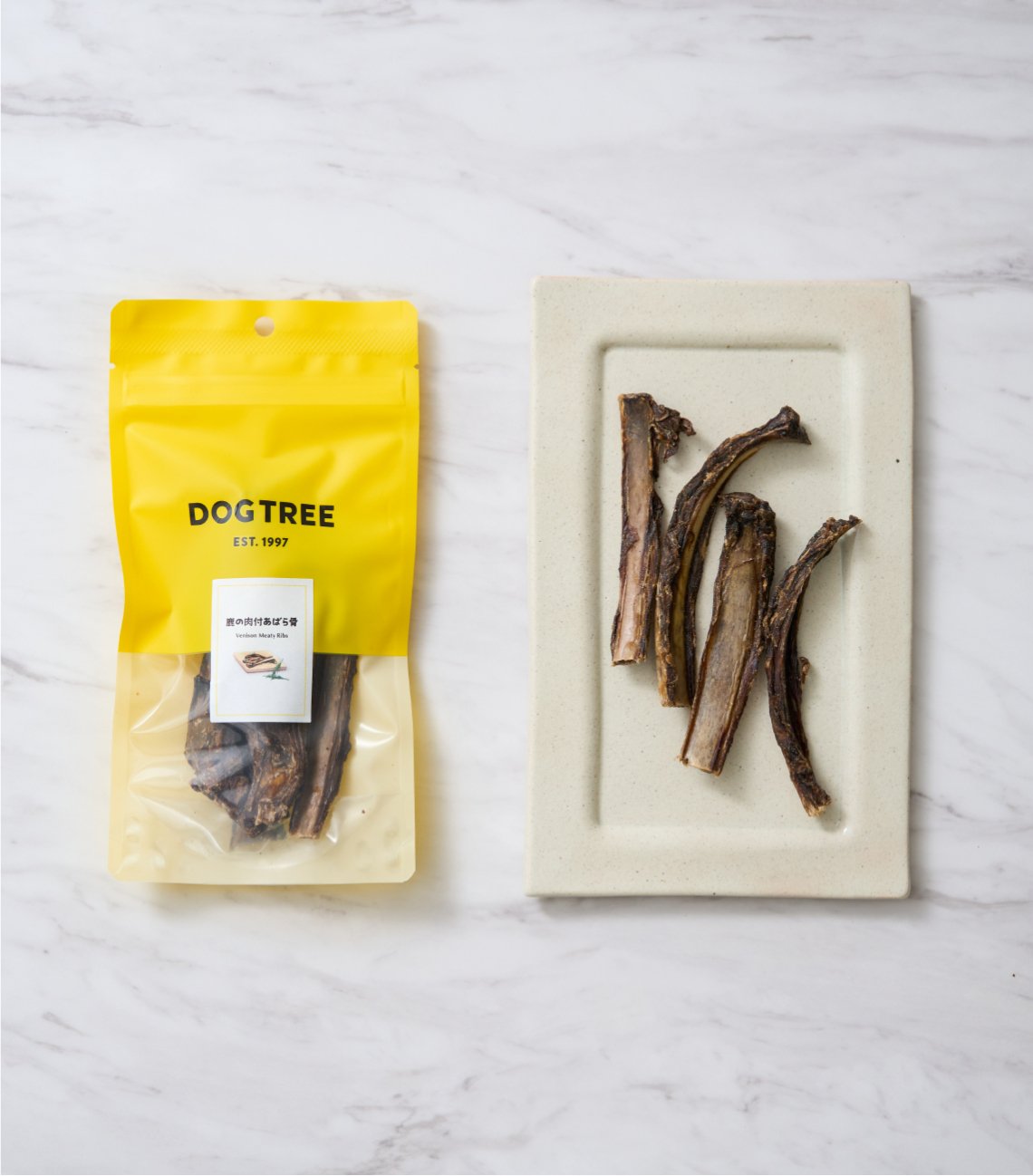 鹿の肉付 あばら骨 ショート 40g