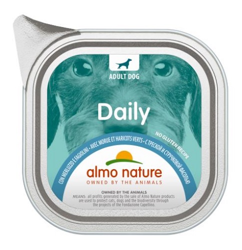 アルモネイチャー デイリーメニュードッグ たらとグリーンビーンズ入り お肉のご馳走 100g