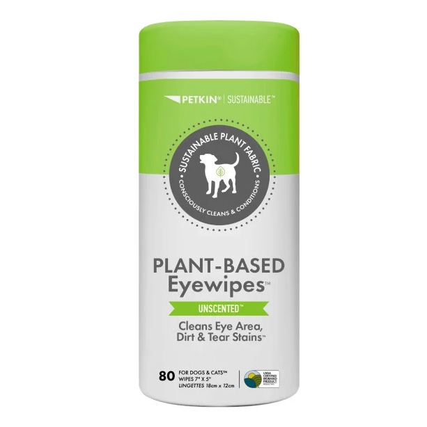 ペットキン 木と植物の目のマイクロファイバーウェットシート 80枚入り 無臭タイプ