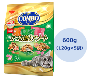 コンボ キャット かつお節入りアソート 600g