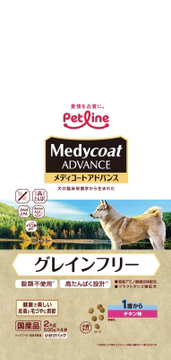 メディコート アドバンス グレインフリー 1歳から チキン味 2kg