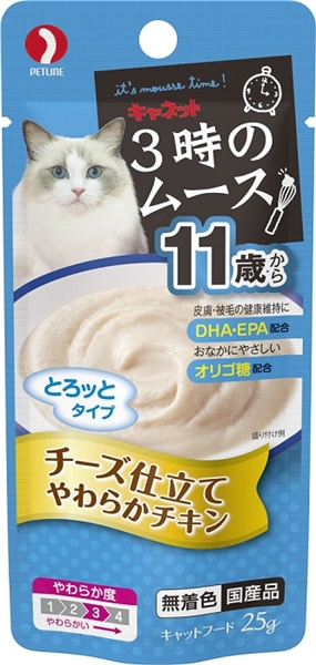 キャネット 3時のムース 11歳から チーズ仕立て 25g