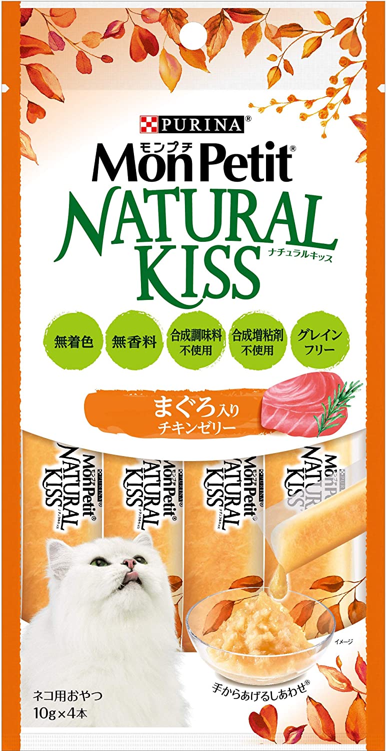 モンプチ ナチュラルキッス まぐろ入り チキンゼリー 40g