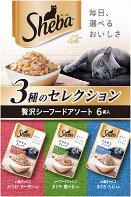 シーバ リッチ ごちそうフレーク 3種のセレクション 贅沢シーフードアソート 35g×6