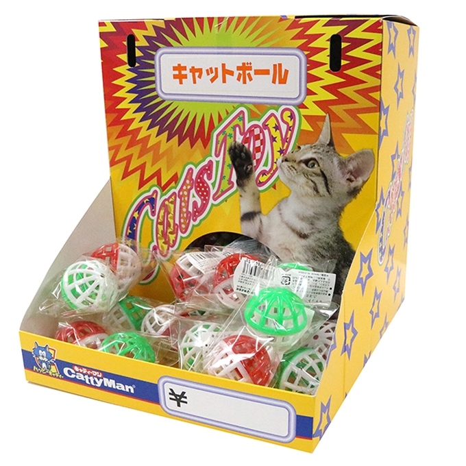 猫玩具ディスプレーｂｏｘ什器セット キャットボール ケア用品ペットの道具屋さん