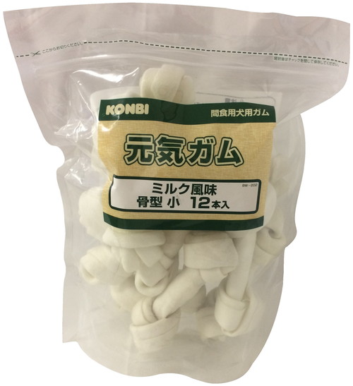 元気ガム ミルク風味 骨型 小 12本入（ 5インチ ）