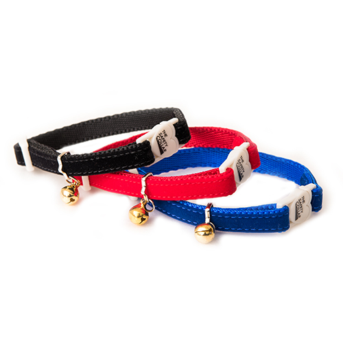 シンプルベルベット セーフティーカラー 猫用 各色 （ レッド ）