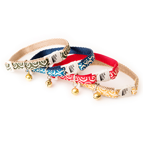 唐草 セーフティーカラー 猫用 各色 （ レッド ）