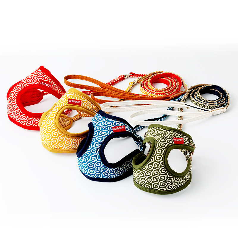 唐草 キャットハーネスリード Sサイズ イエロー