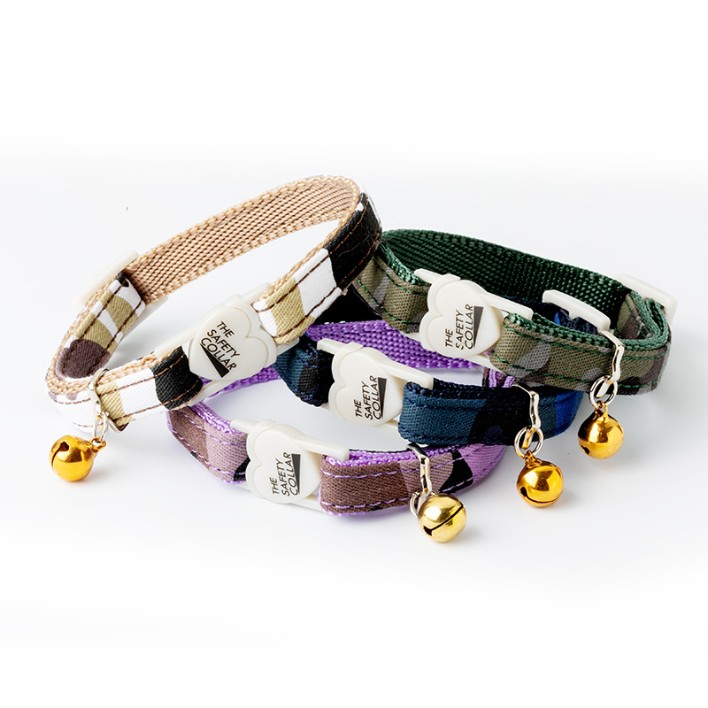 迷彩 セーフティーカラー 猫用 各色 （ ホワイト ）