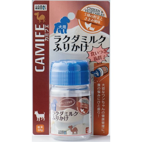 カミフェ ラクダミルク ふりかけ 5種の野菜とささみ風味 犬用 40g