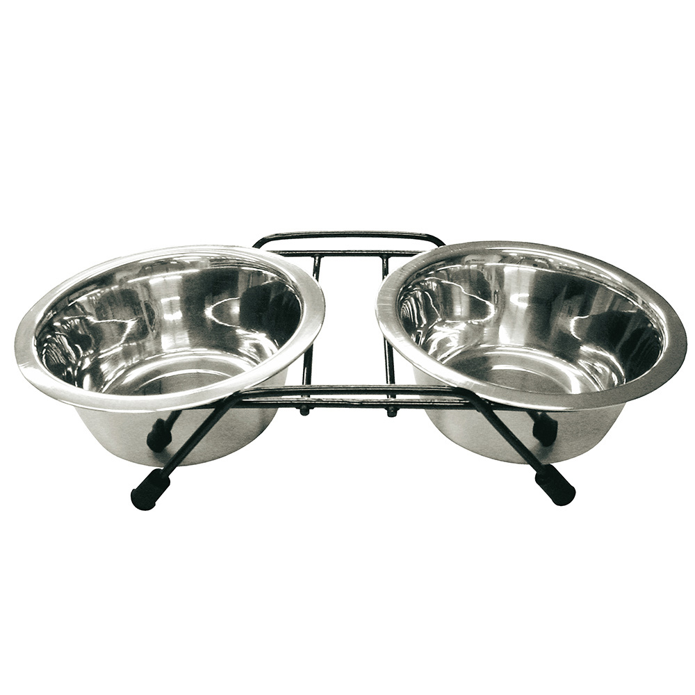 ペットのツイン食器 犬猫用 Mサイズ