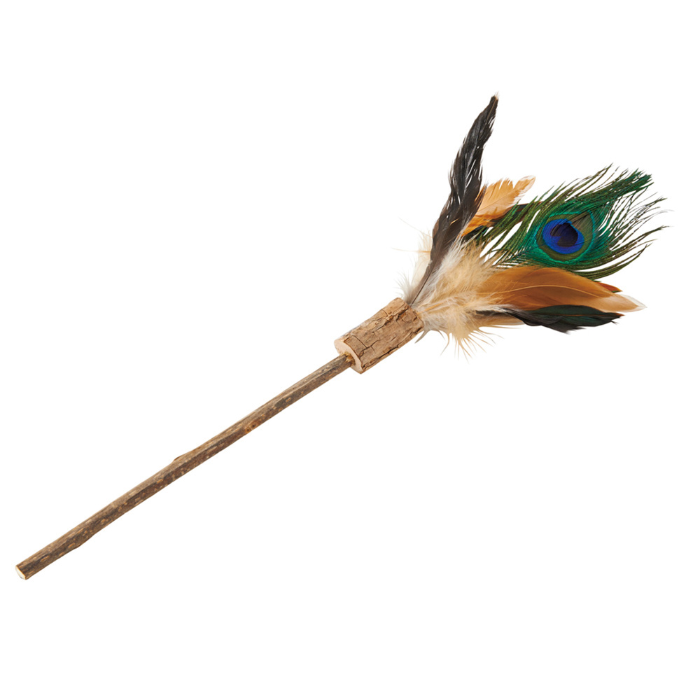 またたび じゃらし クジャクの羽根