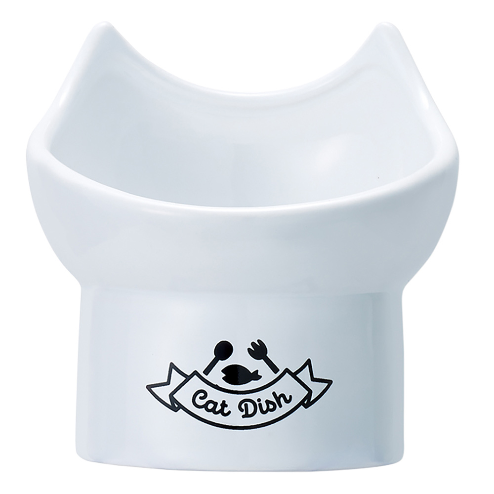 足付 陶製食器 猫用 11cm/13cm （ 11cm ）