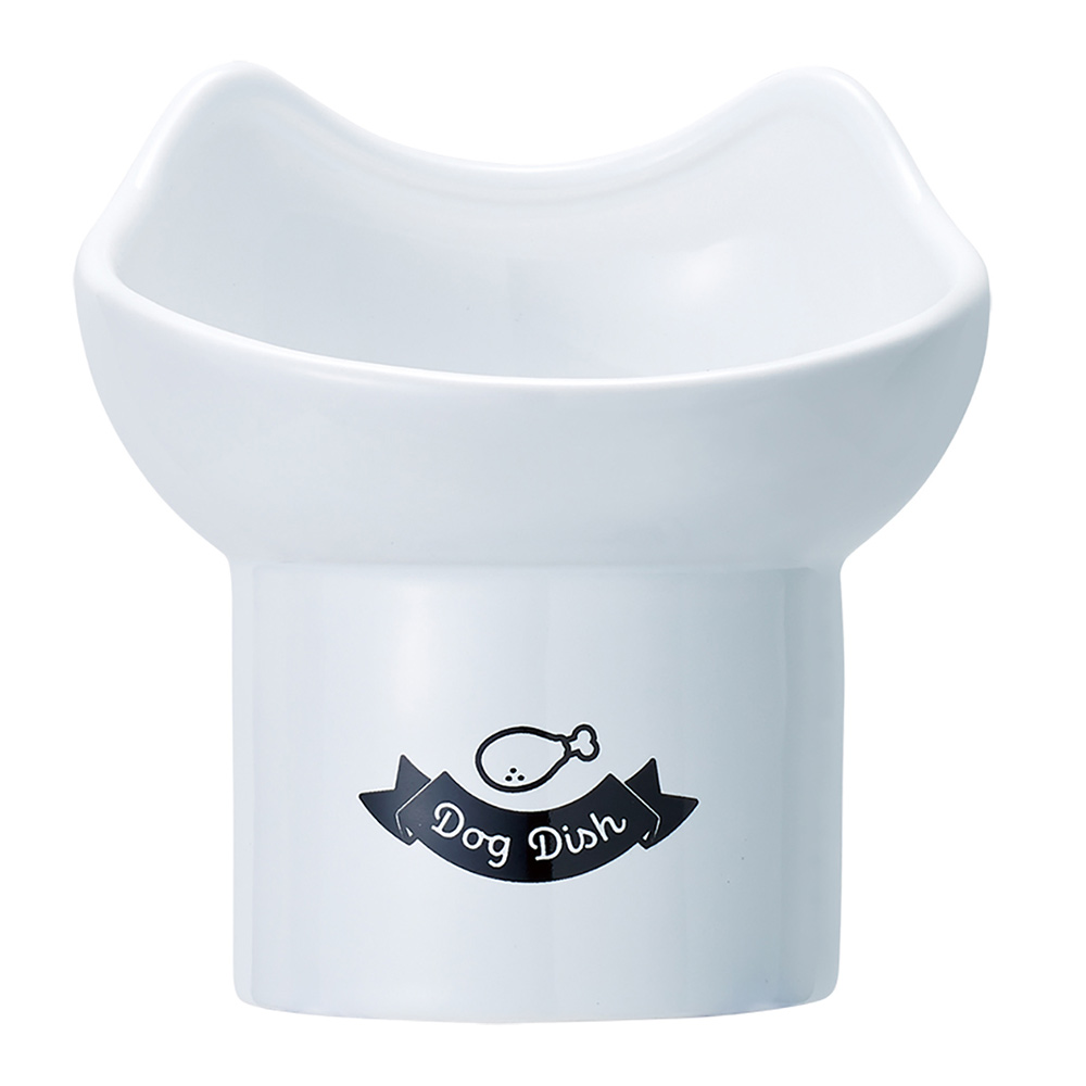足付 陶製食器 犬用 13cm