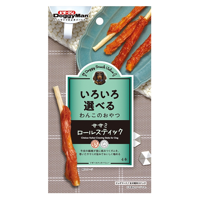 ドギースナックバリュー ササミロールスティック4本