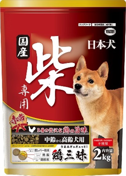 日本犬 柴専用 鶏三昧 赤帯 中齢‐高齢犬用2 kg