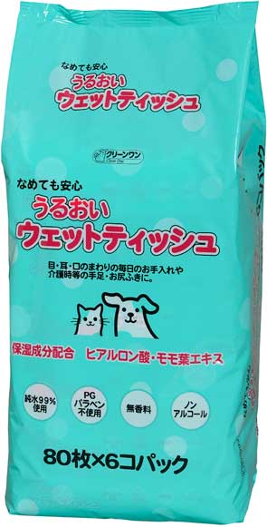 クリーンワン うるおい ウェットティッシュ 80枚×6個パック