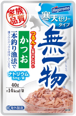 無一物 パウチ 寒天 ゼリー かつお 一本釣り漁法 40g