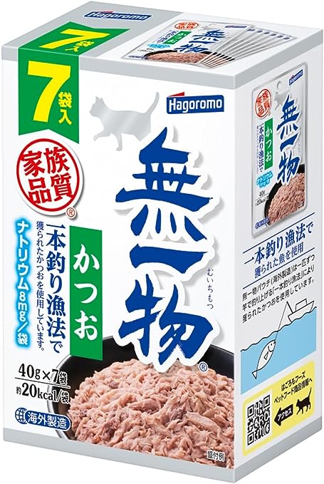 無一物 パウチ かつお 一本釣り漁法 7個パック 40g×7