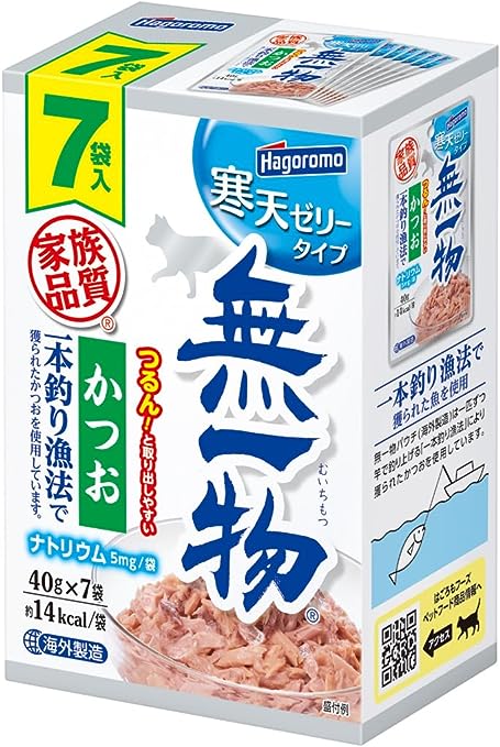無一物 パウチ 寒天 ゼリー かつお 一本釣り漁法 7個パック 40g×7