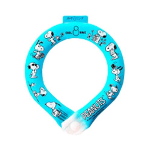 冷やリング ボタン付き スヌーピー ブルー SSB/SB/MB （ SSBサイズ ）