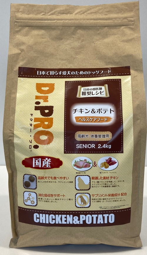 Dr.PRO. チキン＆ポテト ヘルスケアフード 2.4kg