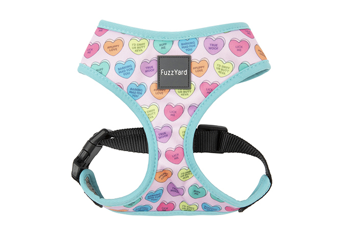 Fuzz Yard ソフト ハーネス キャンディ ハーツ 各サイズ （ XSサイズ ）