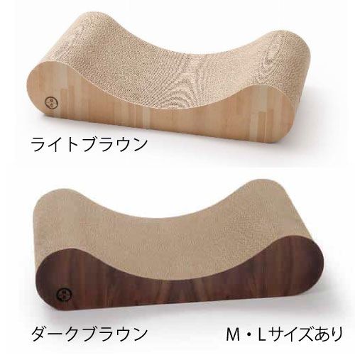 バリバリ ベッド カール ライトブラウン／ダークブラウン・M／L (ライトブラウン M)