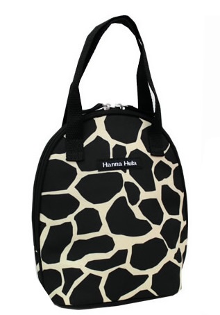 ハンナフラ ツイン マグポーチ 保温 保冷 お散歩 バッグ ジラフブラック