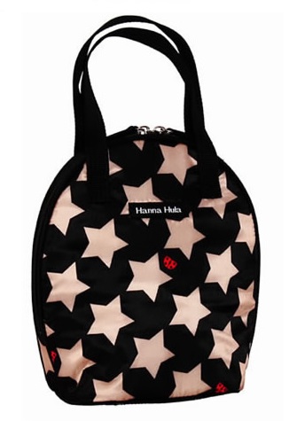 ハンナフラ ツイン マグポーチ 保温 保冷 お散歩 バッグ ロックスターブラック