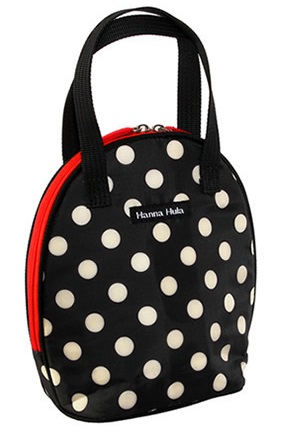 ハンナフラ ツイン マグポーチ 保温 保冷 お散歩 バッグ ポルカブラック