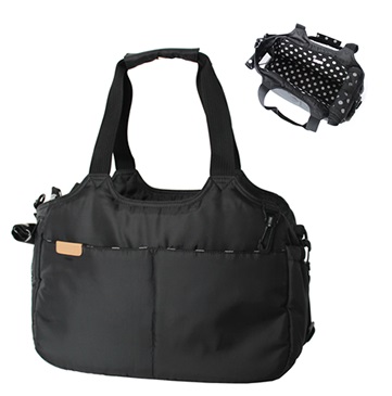 ハンナフラ 消臭 2WAY キャリーバッグ ブラック