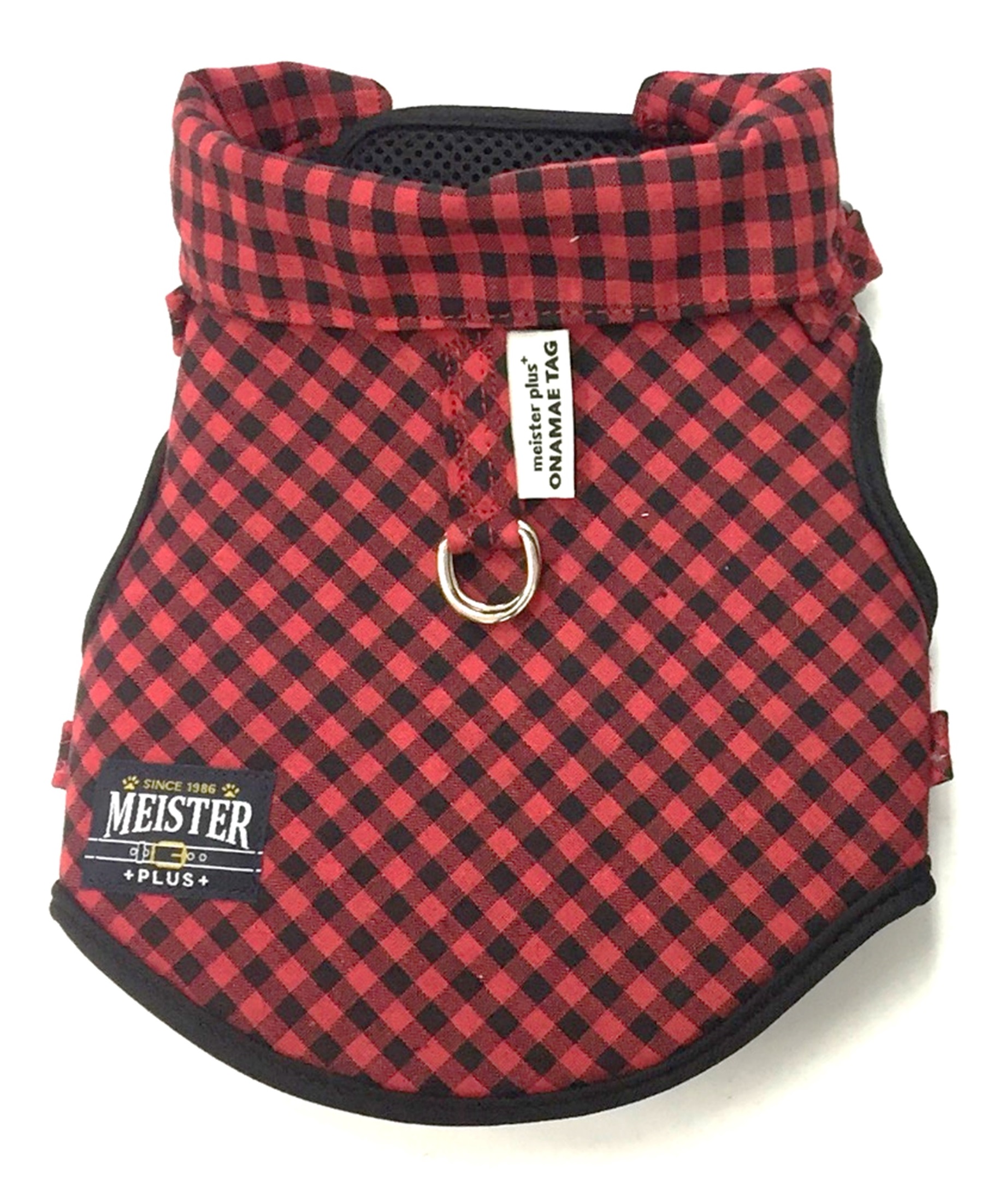 ONAMAE ソフティ ウェア チェック 各サイズ レッド/イエロー （ 3Sサイズ レッド ）