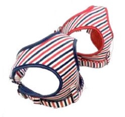 マイスター ソフティ ハーネス トリコ ボーダー M/L レッド/ダークブルー （ Mサイズ レッド ）