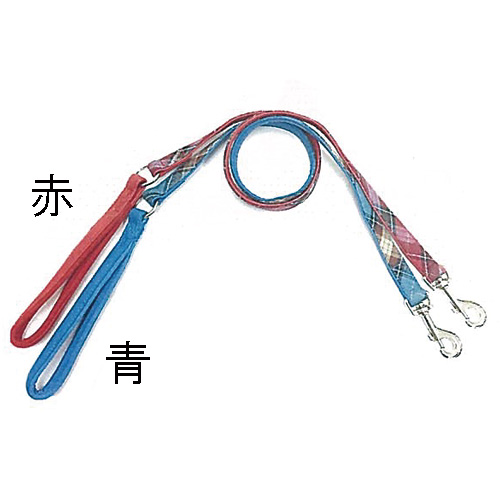 マイスター クッション リード ラメ チェック 各サイズ レッド/ブルー （ Mサイズ レッド ）