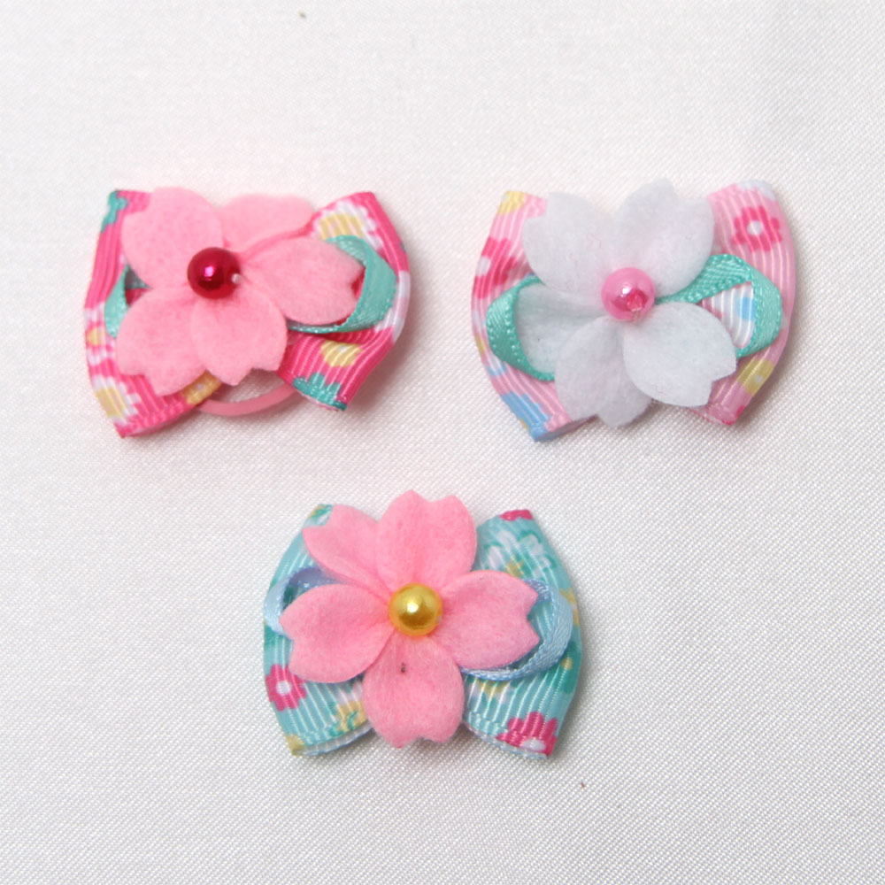 シンプル チェリー リボン 50個