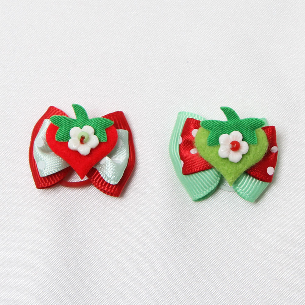 ベリー ハート リボン 50個