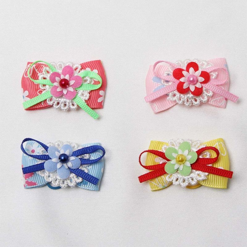 可愛い お花 リボン 50個