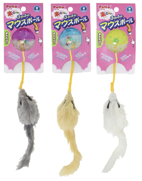 ニャンとも 楽CHU- ふわふわ マウス ボール