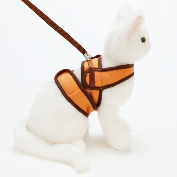 Any cat ハーネス シンプル Mサイズ オレンジ