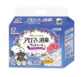 アロマで消臭 ペットシート レギュラー 62枚入り