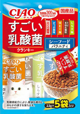 CIAO すごい乳酸菌クランキー シーフードバラエティ 22g×5袋