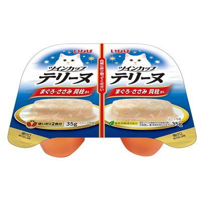 CIAO ツインカップ テリーヌ まぐろ・ささみ 貝柱添え 35g×2