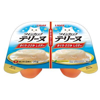 CIAO ツインカップ テリーヌ まぐろ・ささみ しらす添え 35g×2