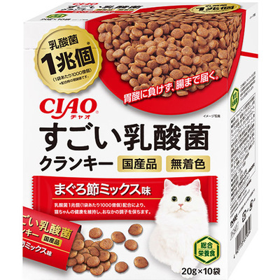 CIAO すごい乳酸菌クランキー まぐろ節ミックス味 20g×10袋