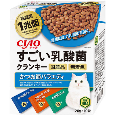 CIAO すごい乳酸菌クランキー かつお節バライティ 20g×10袋