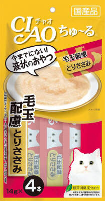 CIAO ちゅーる 毛玉配慮 とりささみ 14g×4本