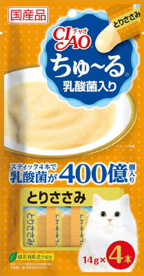 CIAO ちゅーる 乳酸菌入り とりささみ 14g×4本