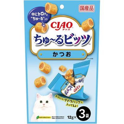CIAO ちゅーるビッツ かつお 12g×3袋